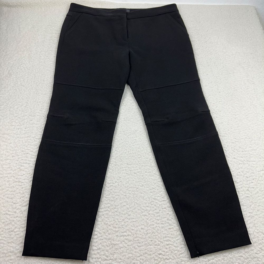 NWT Derek Lam New York Pants Women's US 14 Wool Blend Stretch Thick Moto $890